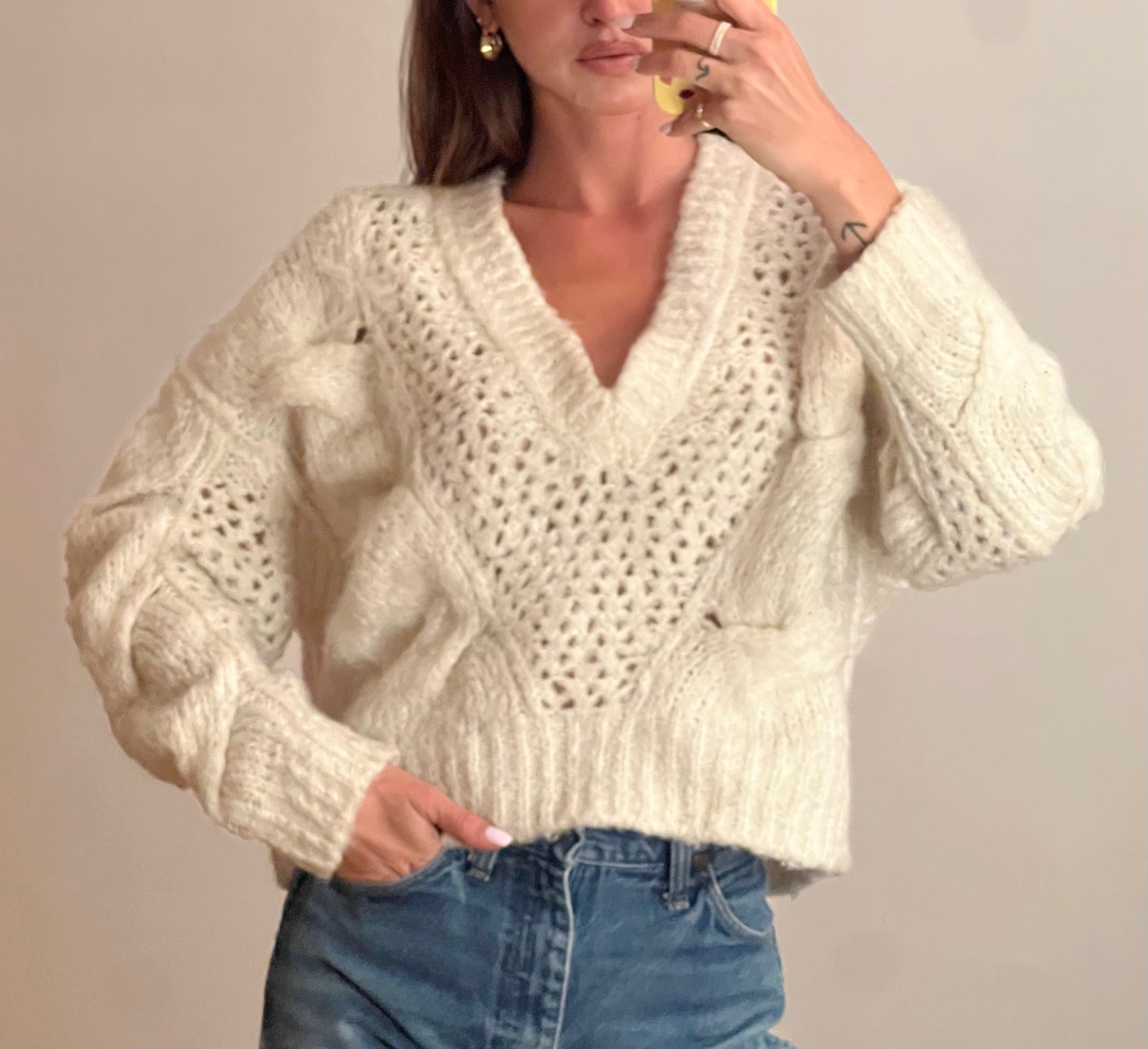 IORE イオレ　ニット Iro Paris Mohair Cream Sweater – Jijou Paris