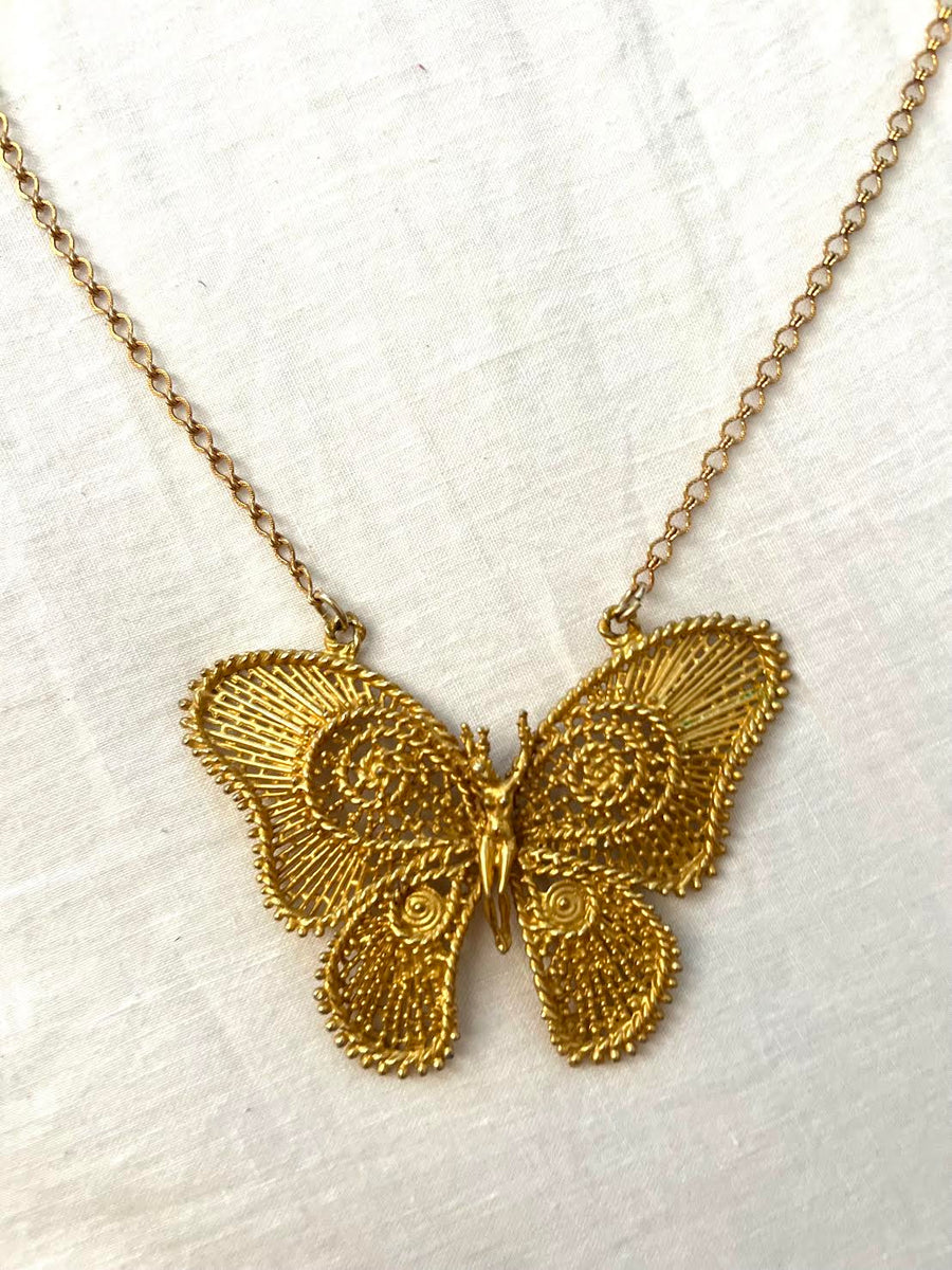 Carrie Bradshaw Butterfly Necklace
