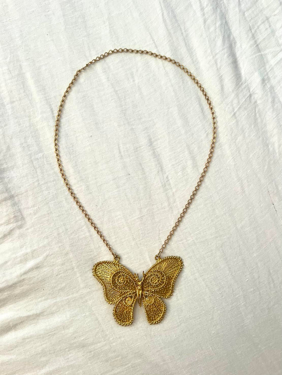 Carrie Bradshaw Butterfly Necklace