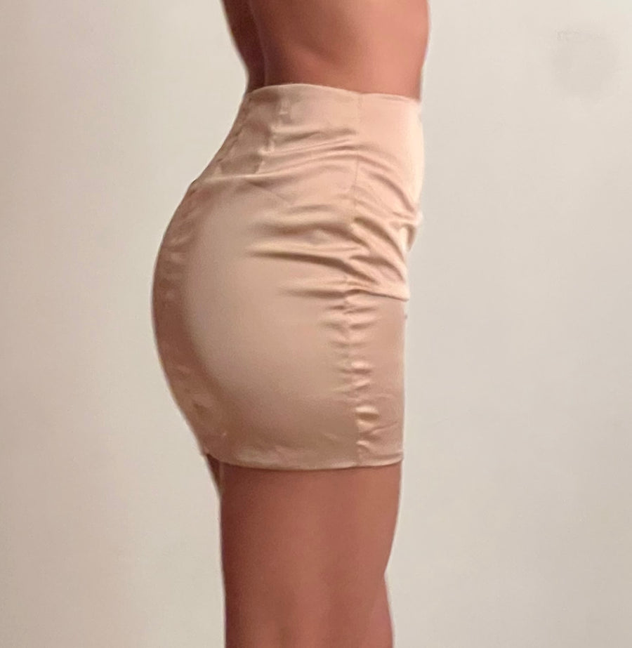 More to Come Silk Mini Skirt