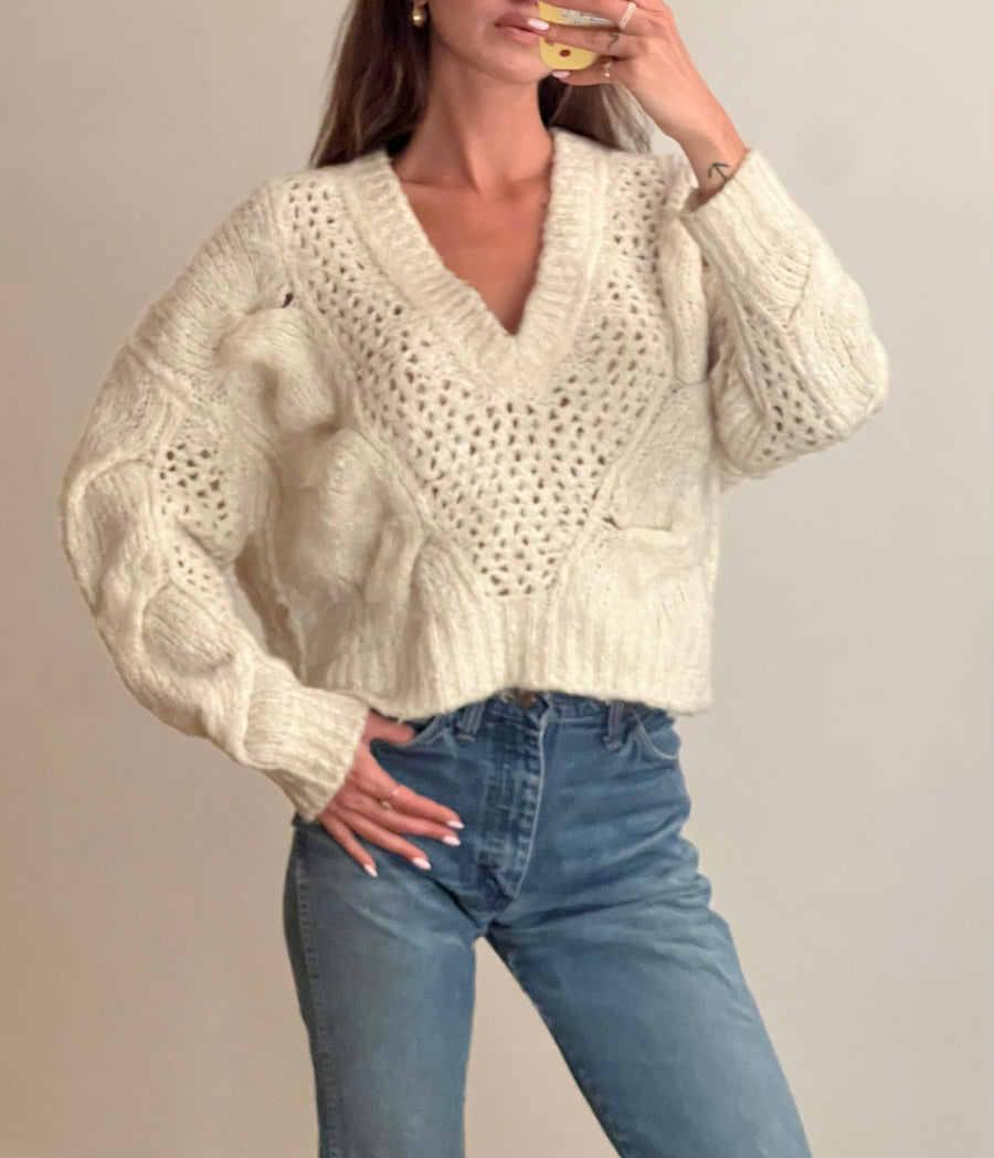 Iro Paris Mohair Cream Sweater